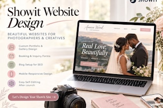 design customize or redesign showit website or showit template