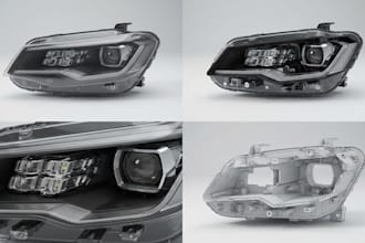 design 3d cad car parts, automotive headlight internals, led and projector