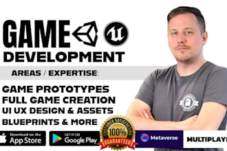 be your unity 2d game developer for mobile, IOS, VR game, html5 and video games