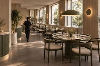 render3d restaurant interior,dessert cafe,lobby lounge layout,cgi kitchen design