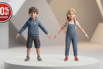 design 3d toy model, 3d figurine, action figure 3d sculpting, 3d character model