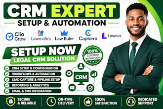 setup clio grow lawmatics law ruler captorra  lawcus legal intake CRM automation