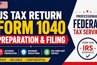 prepare and file your US form 1040 federal income tax return and schedules, irs