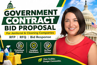 prepare janitorial government bids and rfp rfq responses