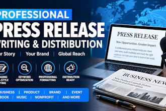 do press release writing and press release distribution