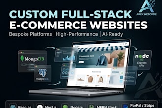 develop a custom full stack ecommerce web application