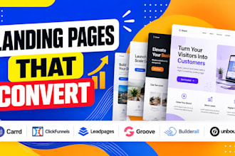 build carrd clickfunnel leadpages groove funnel builderall unbounce landing page