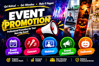 promote your event concert webinar and event planning