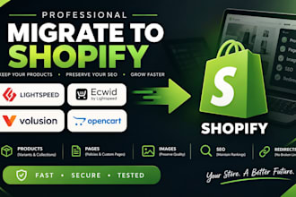 migrate lightspeed ecwid volusion opencart to shopify data inventory migration