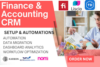setup accountant finance crm taxdome nomi liscio accelo karbon fibrecrm canopy