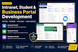 build a secure custom web portal, intranet or student portal