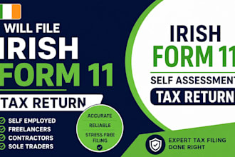 file ireland form 11 tax return for self employed, freelancers and contractors