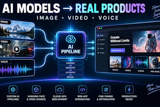 build production ai image video and voice or any ai pipeline
