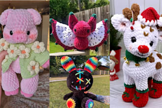 create custom plush toy cute plushies stuffed anima plushies crochet kawaii