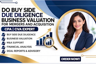 do buy side due diligence business valuation for mergers and acquisition CPA cva