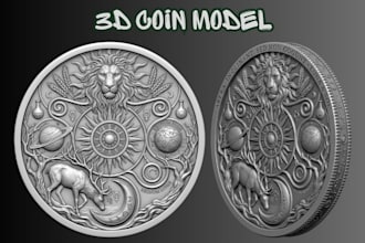 sculpt custom 3d bas relief coin portrait from your 2d photo for cnc stl