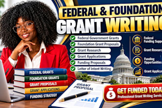 write federal grant government grant foundation grant proposal writing
