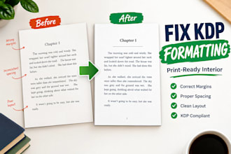 fix KDP formatting errors and prepare your book for publishing