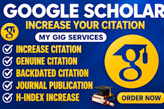 increase and backdate google scholar citation, scopus citation,write and publish