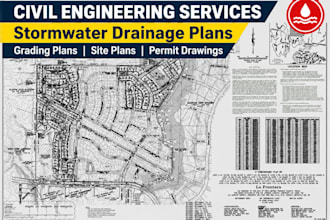 do stormwater drainage design grading plans civil site plans swppp and hydrology