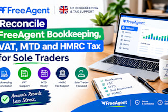 reconcile freeagent bookkeeping vat mtd and hmrc self assessment for sole trader