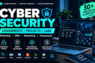 help with cyber security assignments, projects, and security labs