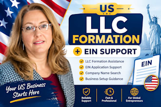 form US llc in wyoming, california, texas, delaware and obtain ein number