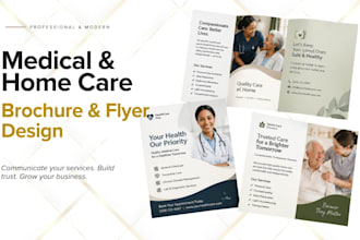 design home care medical brochure medical flyers