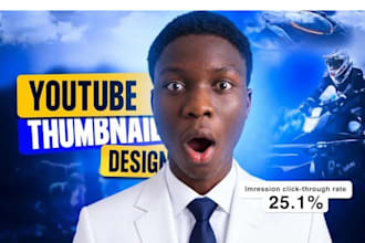 design youtube thumbnail video thumbnail clickable thumbnail high ctr thumbnail