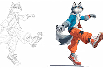 draw art of you furry character