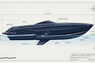 create ship lines plans, hull geometry, and architecture drawings