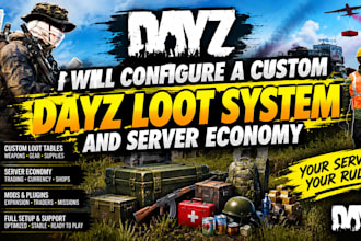 configure a custom dayz loot system and server economy