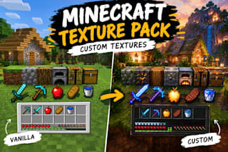 create a custom minecraft texture pack or resource pack