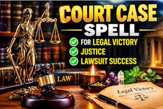 a powerful court case spell for legal victory justice, lawsuit success
