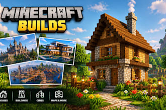build custom minecraft houses, buildings and structures