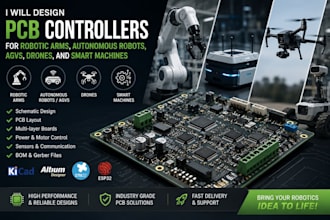 pcb controllers for robotic arms autonomous robots agvs drones and smart machine