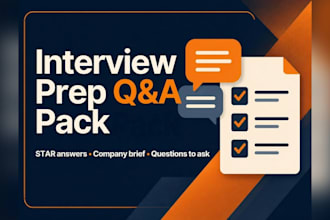 prepare tailored interview questions and answers for your job