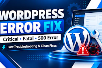 fix wordpress critical error fatal error and 500 error