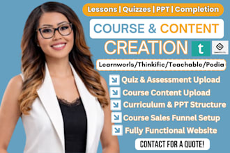 build and customize teachable thinkific learnworlds and podia courses