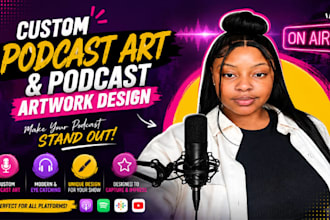 create custom podcast art and podcast artwork design