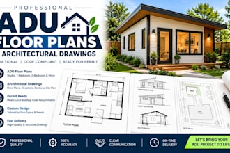 design professional adu floor plans and architectural drawings