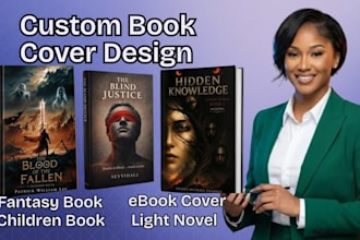 book cover, KDP cover, fantasy story cover, children story front back cover