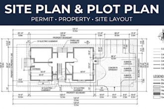 do site plan plot plan property layout permit site drawing