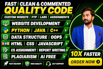 do urgent programming assignments java python cpp html css website developer