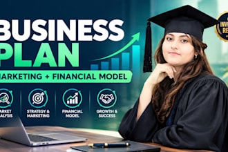 create a business plan with marketing strategy and financial model