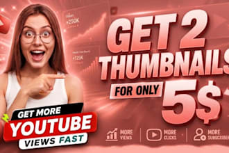 design high ctr thumbnail, youtube thumbnail, gaming thumbnail, video thumbnail