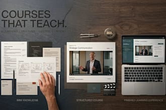 do online  course content elearning video online course creation training course