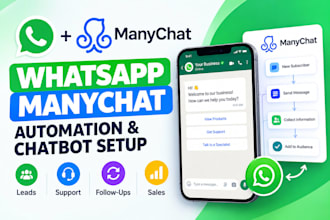 build ai manychat, whatsapp API , telegram bot