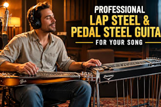record professional lap steel and pedal steel guitar for your song