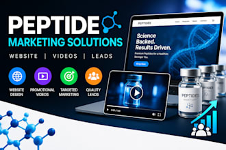 do peptide marketing, peptide website, peptide promo video and peptide leads